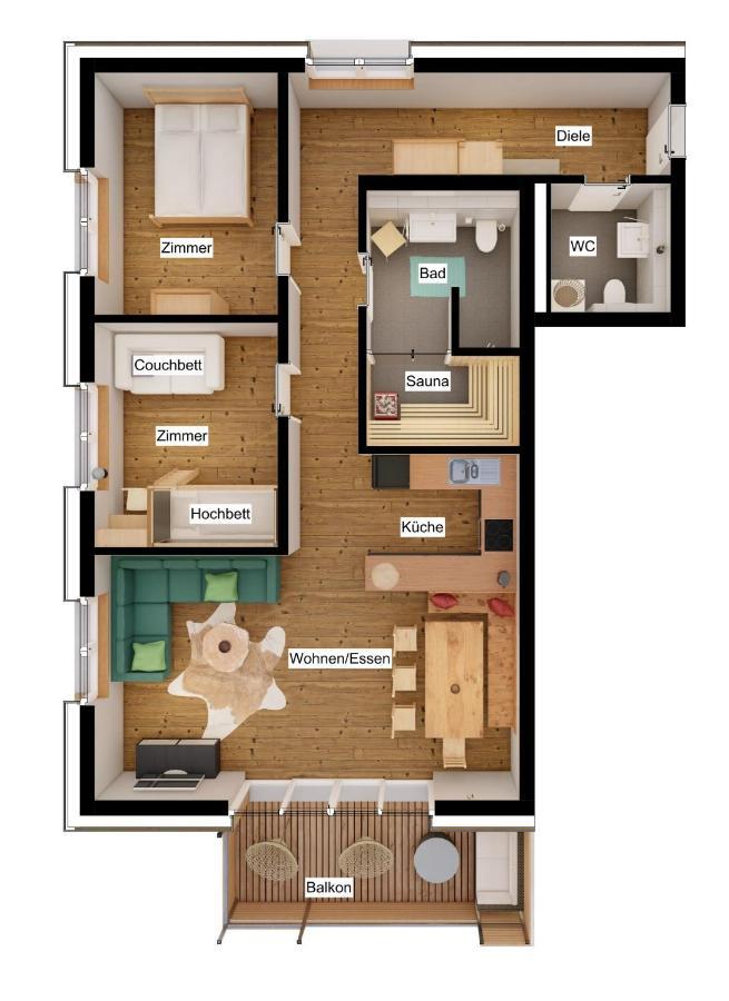 Feldberg Apartment - Direkt An Der Skipiste - Mit Sauna Luaran gambar